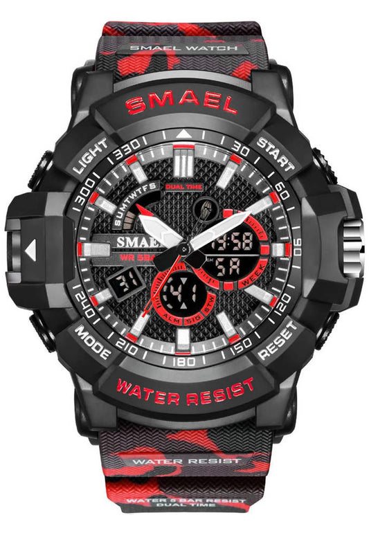 Reloj Smael 1809Mc "Camouflage Red"