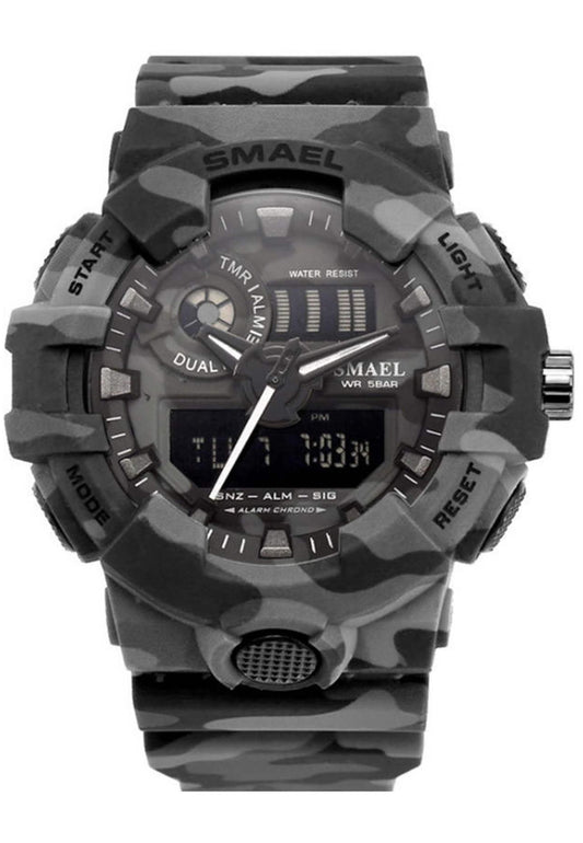 Reloj Smael 8001Mc "Camouflage Grey"