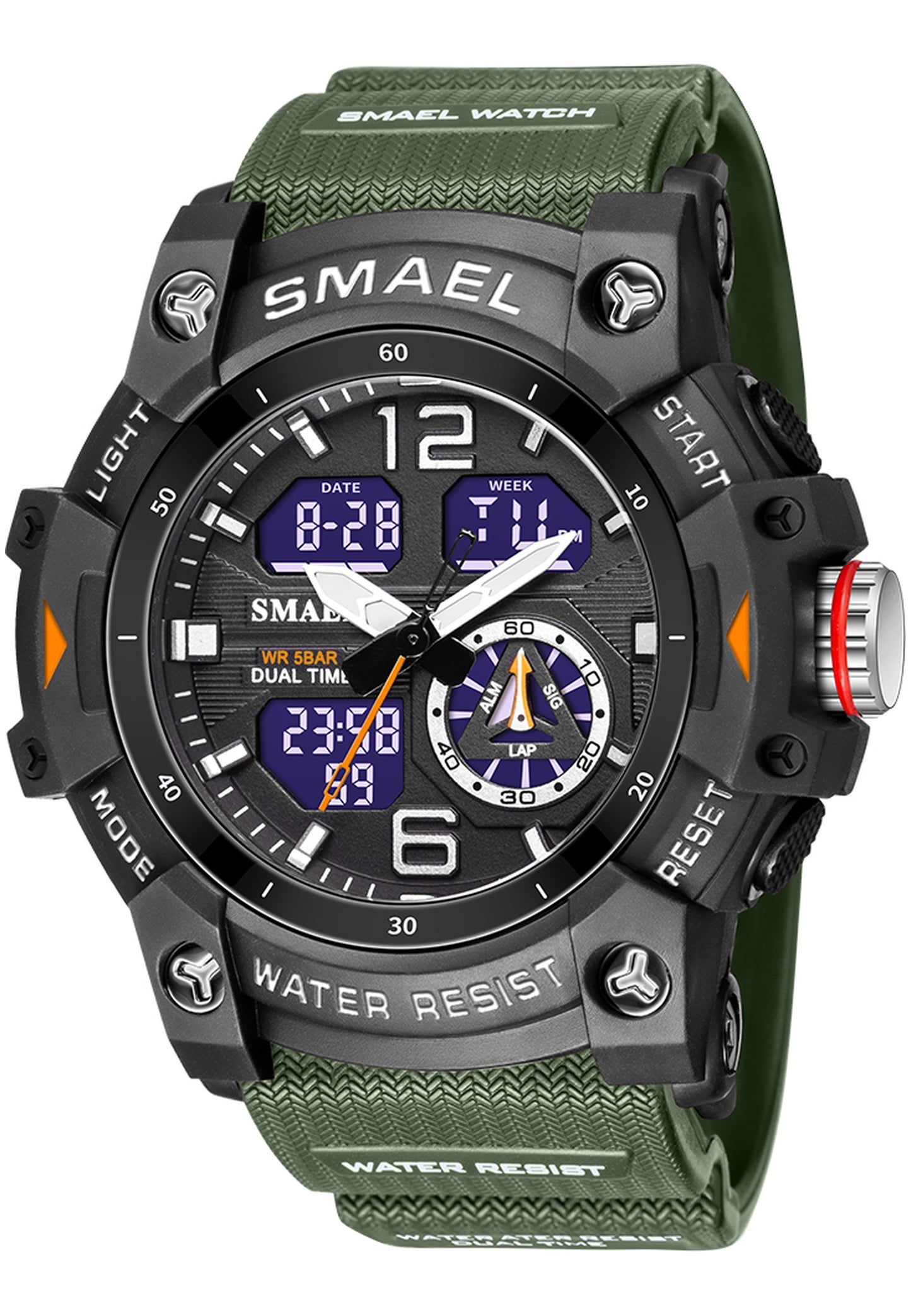 Smael 8007 "Military Green" Watch