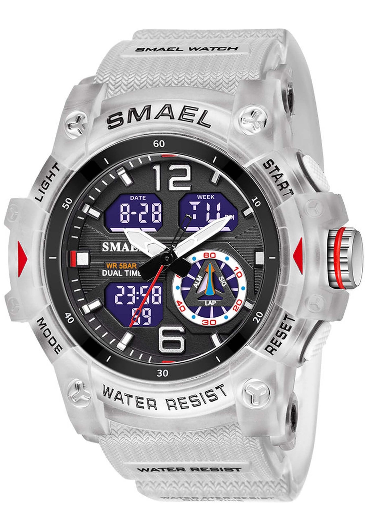 Reloj Smael 8007 "Transparent White"