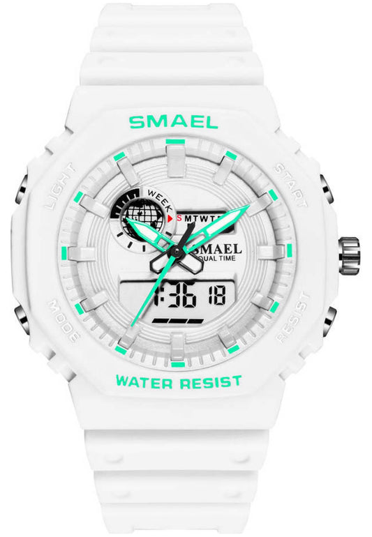 Reloj Smael 8037 "White Green"