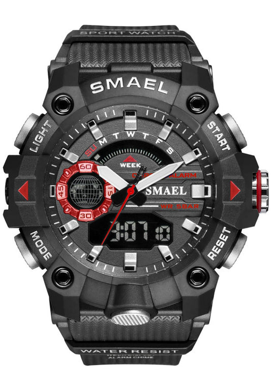 Reloj Smael 8040 "Black Red"