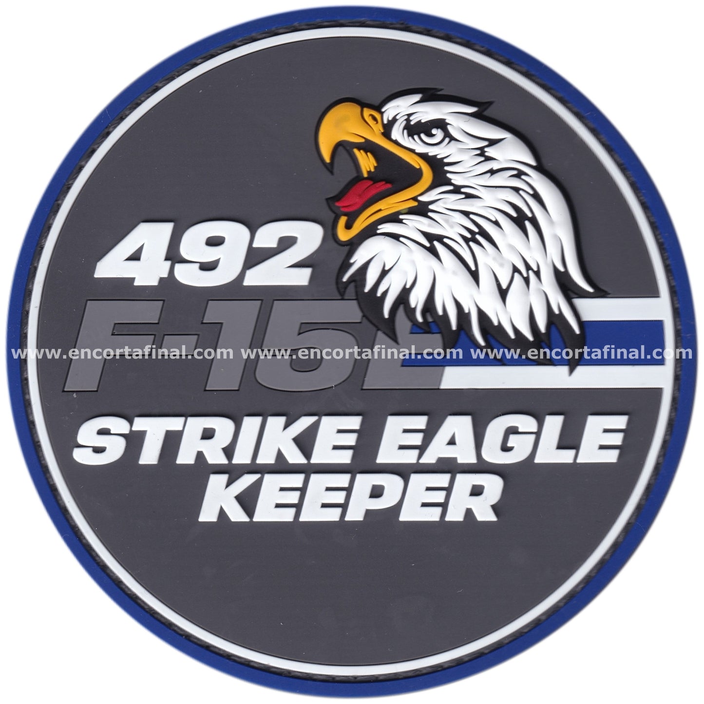 Parche United States Air Forces - 492nd Fighter Squadron - Madhatters - F-15E - Strike Eagle Kepper